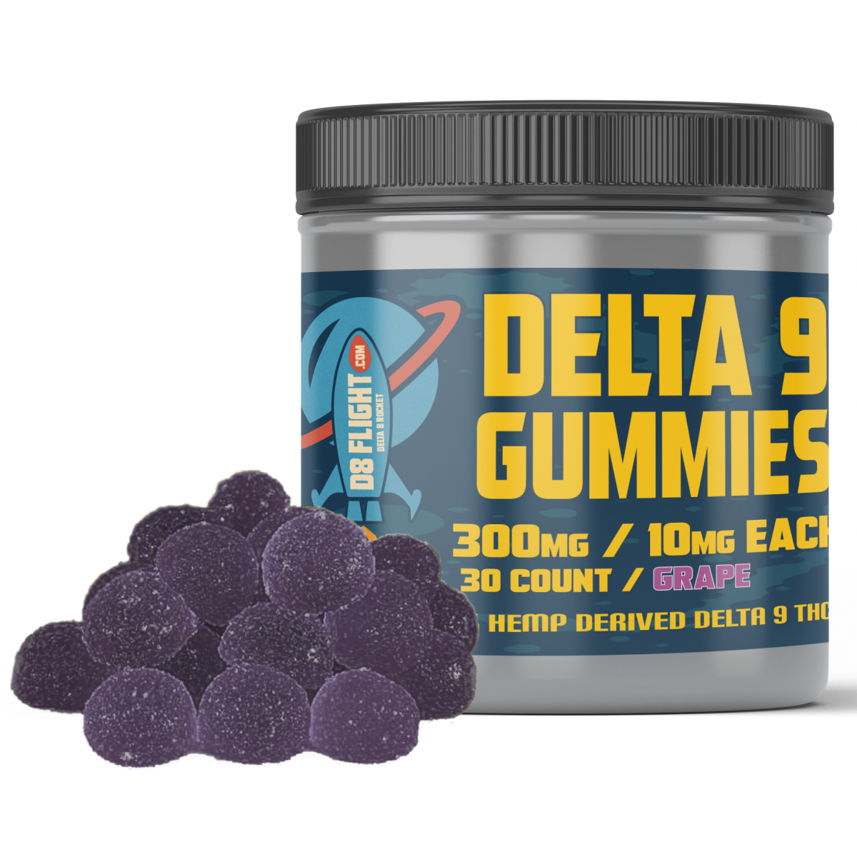 D9 gummies 30ct Jars grape