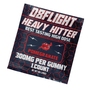 D8Flight Heavy Hitter - D8 300mg Gummy - Single Ct Bag - Pomegranate