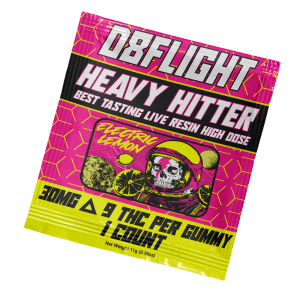 D8Flight Heavy Hitter - D9 30mg Gummy - 1ct Bag - Electric Lemon