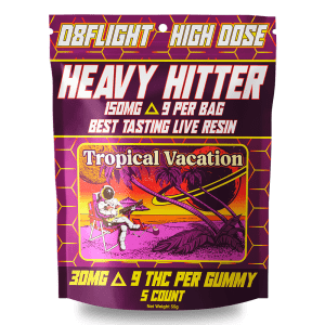 D8Flight Heavy Hitter - D9 30mg Gummy - 5ct Bag - Tropical Vacation